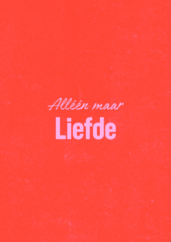 Alléén maar liefde kaart