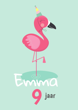 Verjaardag Flamingo
